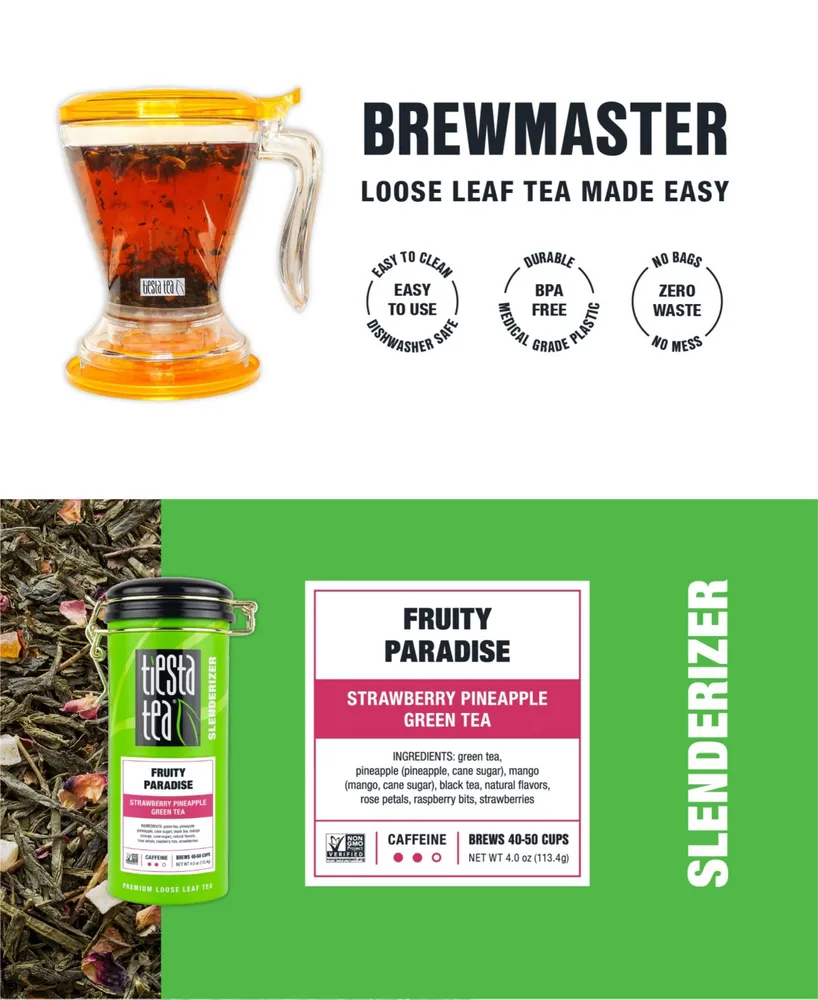 Fruity Paradise Loose Leaf Tea and Brewmaster Set, 2 Piece