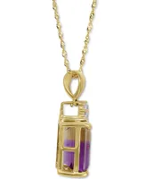 Ametrine (5-1/2 ct. t.w.) & Diamond (1/8 ct. t.w.) 18" Pendant Necklace in 14k Gold