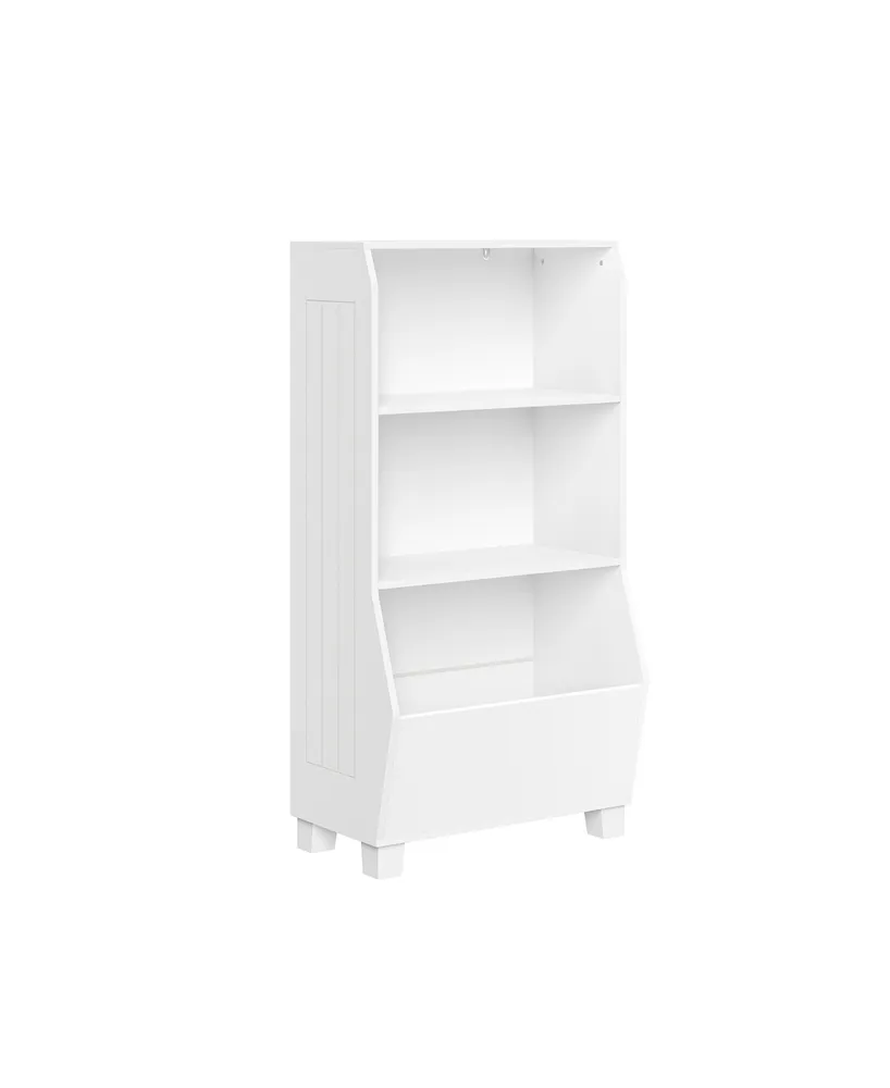 Kids Bookcase with Toy Organizer