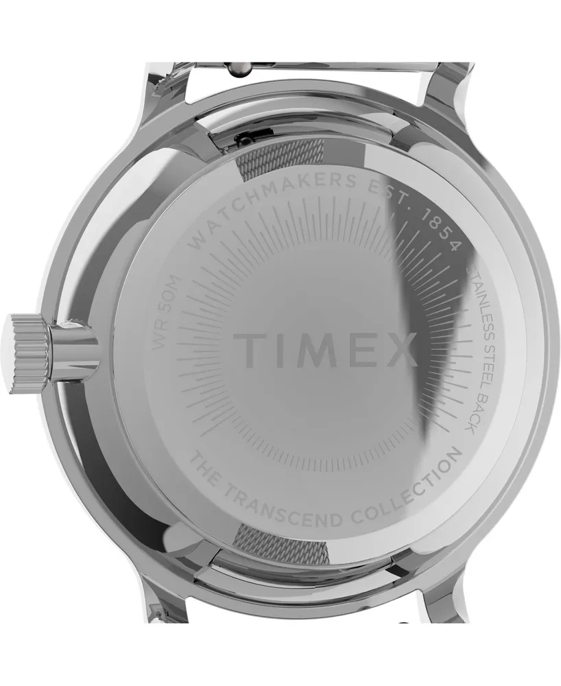 Timex Women's Transcend Silver-Tone Mesh Band Watch 31mm - Silver