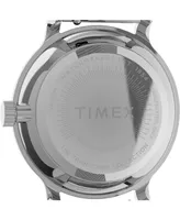 Timex Women's Transcend Silver-Tone Mesh Band Watch 31mm - Silver