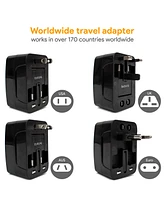 International Travel Adapter with Two Usb Ports