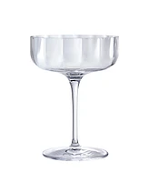 Luigi Bormioli Jazz Cocktail Coupe Glasses, Set of 4
