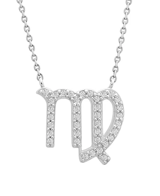 Diamond Zodiac Pendant Necklace (1/10 ct. t.w.) 14K Yellow Gold or White