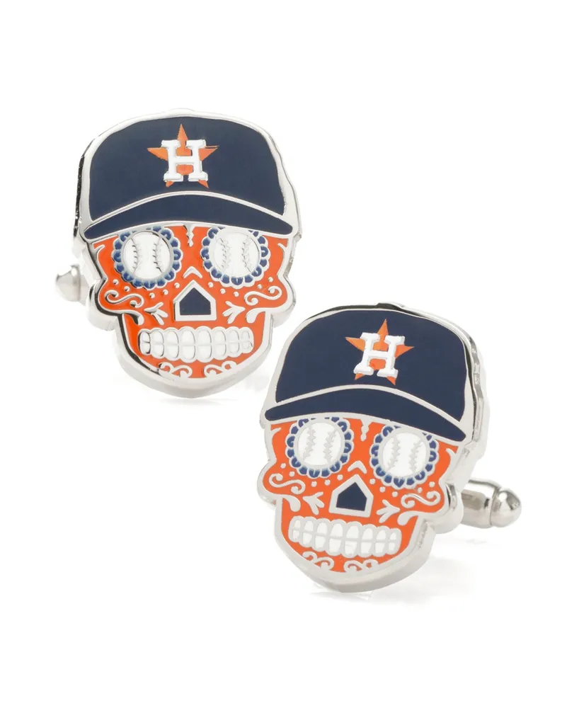 Mlb Men's Houston Astros Sugar Skull Cufflinks