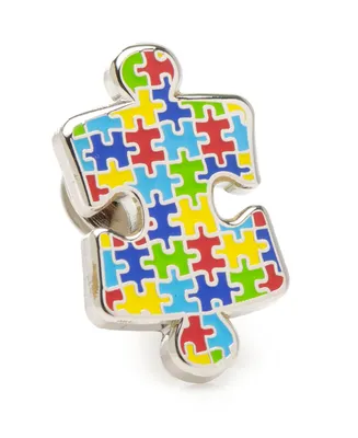 Cufflinks Inc. Men's Autism Awareness Puzzle Lapel Pin
