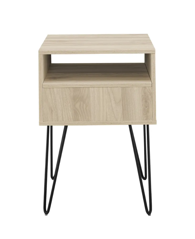 1 Drawer Hairpin Side Table