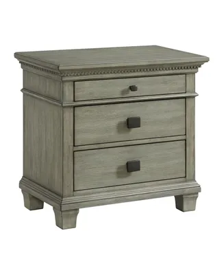 Picket House Furnishings Clovis 3- Drawer Nightstand with Usb