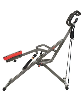 Sunny Health & Fitness Row-n-Ride Pro Squat Assist Trainer for Full Glute, Thigh, and Leg Workouts, Sf-A020052