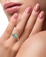 Effy Turquoise & Diamond (1/10 ct. t.w.) Ring in 14k Gold