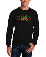 Men's Zion - One Love Word Art Crewneck Sweatshirt