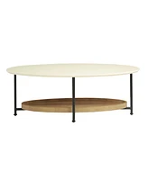 Madison Park Beaumont 2 Tier Oval Coffee Table