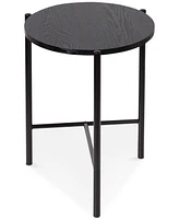 Honey Can Do Round Side Table with T-Pattern Base