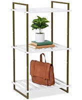 Honey Can Do 3-Tier Tubular Steel Slatted Shelving Unit