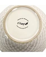 Elama Lotus Square Dinnerware Set of 16 Pieces