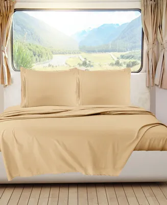 Nestl Premier 1800 Series Deep Pocket Bed 4 Piece Sheet Set, Rv Queen
