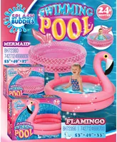 Splash Buddies Mermaid inflatable 2 Ring Pool