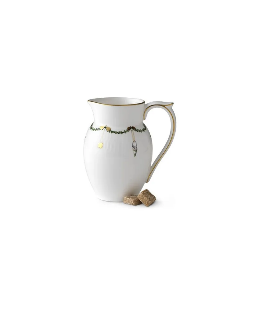 Star Fluted Christmas Creamer