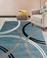 Main Street Rugs Alba ALB377 6'6" x 9' Area Rug