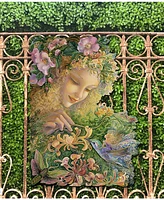 Designocracy Honeysuckle Wall Decor and Over The Door Wooden Hanger by Josephine Wall