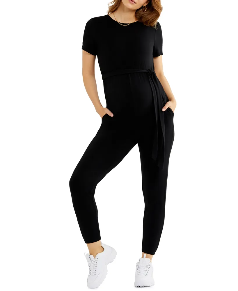 A Pea in the Pod French Terry Maternity Jumpsuit