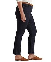 Lauren Ralph Plus-Size Mid-Rise Straight Jean