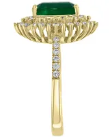 Effy Emerald (2-1/5 ct. t.w.) & Diamond (1/2 ct. t.w.) Ring in 14k Gold