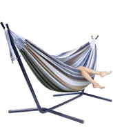 Sorbus Double Hammock with Steel Stand