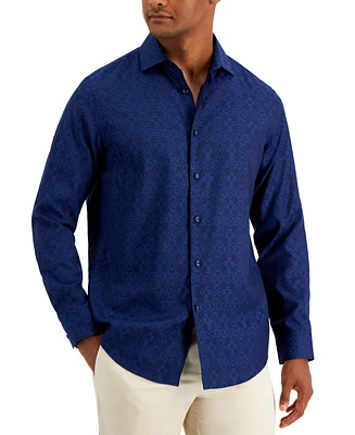 Alfani Men's Regular-Fit Medallion-Print Shirt, Created for Macy's