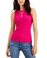 I.n.c. International Concepts Women's Ribbed Crewneck Tank, Created for Macy's