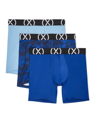 2(x)ist Men's Micro Sport 6" Performance Ready Boxer Brief, Pack of 3