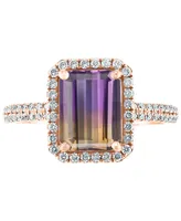 Ametrine (2-1/2 ct. t.w.) & Diamond (1/3 ct. t.w.) Statement Ring in 14k Rose Gold