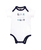 Touched by Nature Baby Boys Hudson Cotton Bodysuits, Mommys Man, 0-3 Months