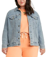 Levi's Plus Button-Down Original Denim Trucker Jacket