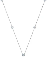 Portfolio by De Beers Forevermark Diamond Honeycomb Station Statement Necklace (7/8 ct. t.w.) in 14k White or Yellow Gold, 16" + 2" extender