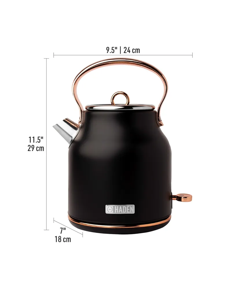 Heritage 1.7 L-7 Cup Stainless Steel Electric Kettle with Auto Shut-Off and Boil-Dry Protection