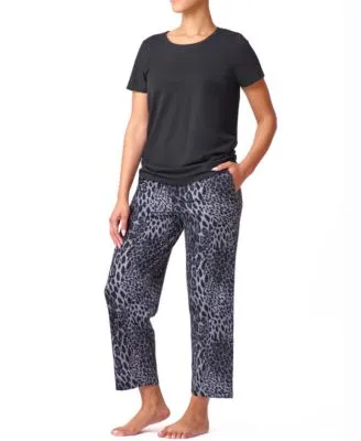 Hue Sleepwell Basic Tee Pant Separates With Temperature Regulating Technology
