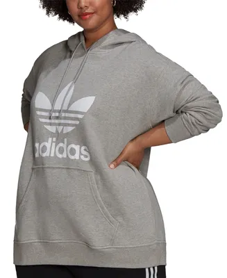adidas Originals Plus Size Trefoil Hooded Sweatshirt