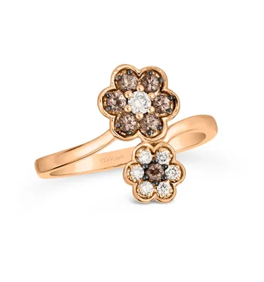 Le Vian Chocolate Diamond & Vanilla Diamonds Ring (3/8 ct. t.w.) 14k Rose, Yellow or White Gold