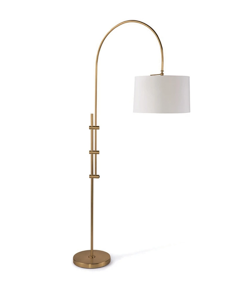 Regina Andrew Arc Floor Lamp with Fabric Shade