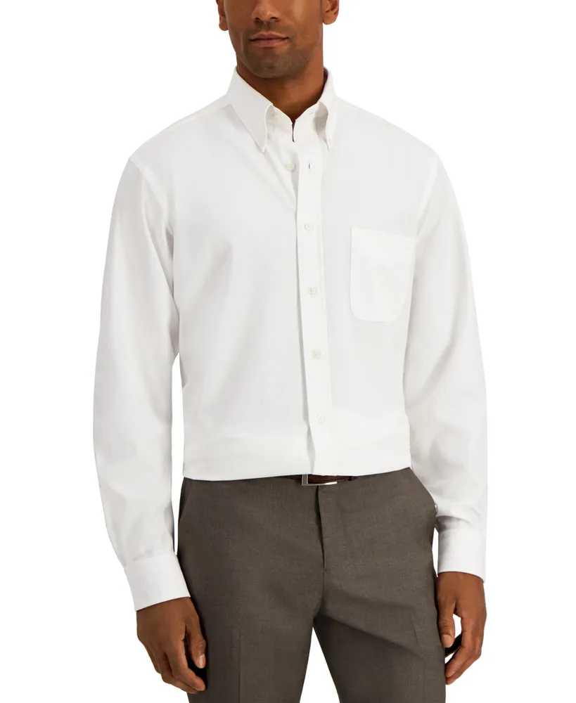 Club Room Men's Regular Fit Traveler Dress Shirt, Created for Macy's