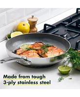 GreenPan Chatham Stainless Ceramic Nonstick 2-Pc. Frypan Set