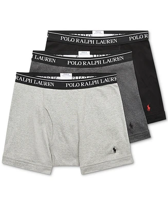 Polo Ralph Lauren Men's 3-Pack Big & Tall Cotton Boxer Briefs