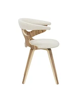 Gardenia Mid-Century Modern Dining and Accent Chair with Swivel
