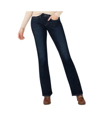 Silver Jeans Co. Women's The Curvy Mid Rise Bootcut Jeans
