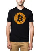 La Pop Art Men's Bitcoin Premium Word T-shirt