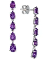 Blue Topaz Drop Earrings (5-1/3 ct. t.w.) Sterling Silver (Also Amethyst, Citrine & Multi-Gemstone)