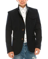Ron Tomson Men's Modern Casual Stand Collar Sports Jacket