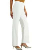 Kasper Straight-Leg Modern Crepe Dress Pants