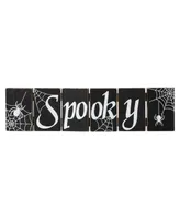 Glitzhome 20" L Halloween Wooden Hinged Table Sign